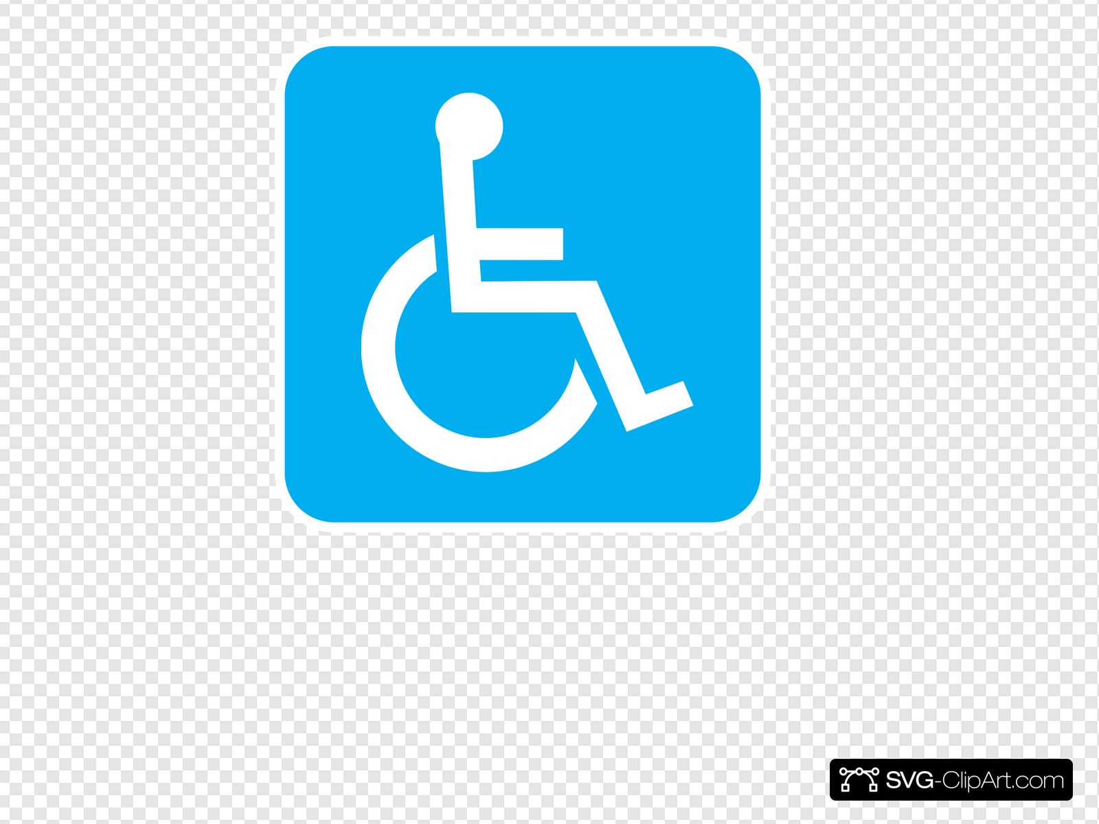 Blue wheelchair clip.