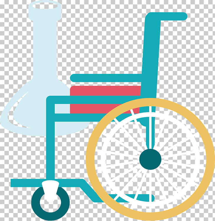 Wheelchair , Blue wheelchair PNG clipart
