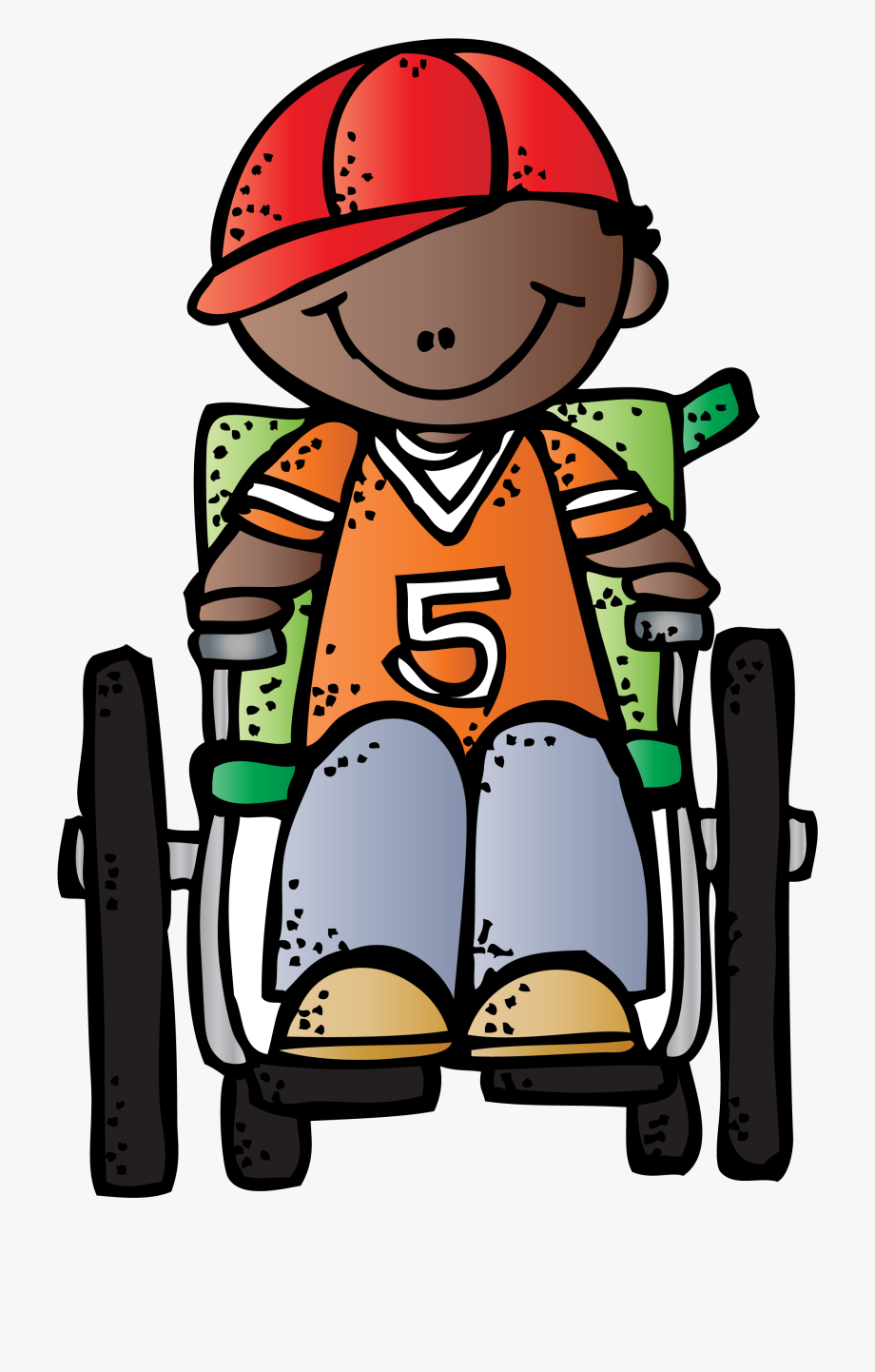 wheelchair clipart boy
