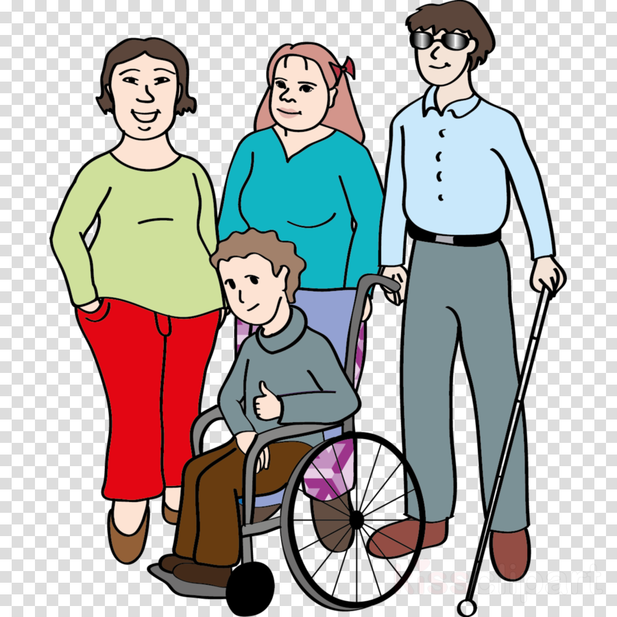 People cartoon clip art wheelchair fun clipart