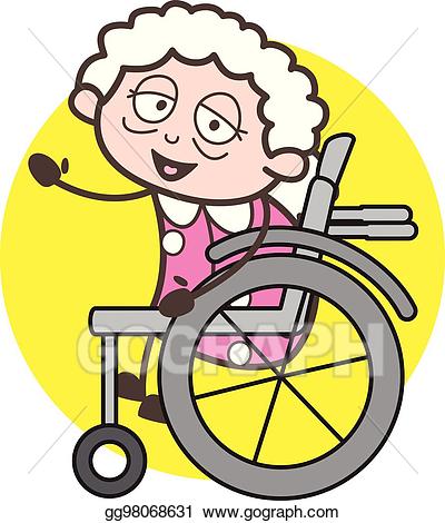 wheelchair clipart grandma
