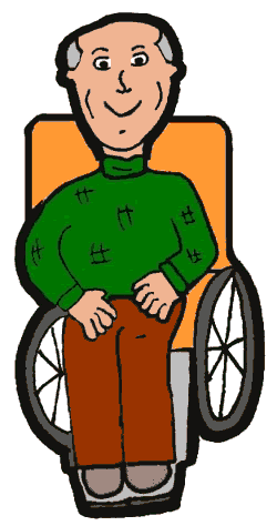 wheelchair clipart man