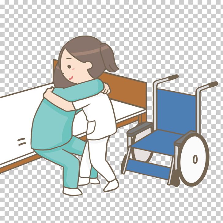 Nurse wheelchair nursing.