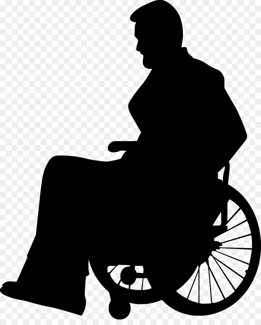 Wheelchair silhouette svg.