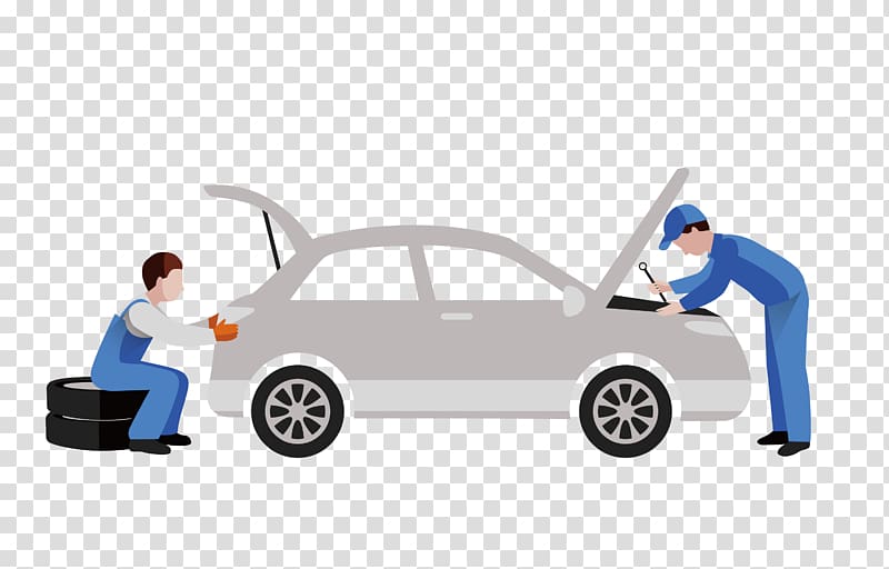 Car Repair illustration, Car Daihatsu Automobile repair shop