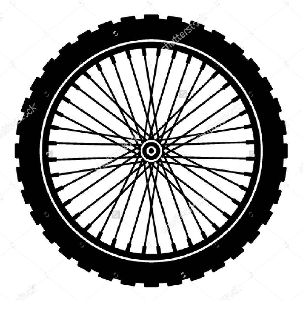 Motorcycle Wheel Clipart Biker Bicycle