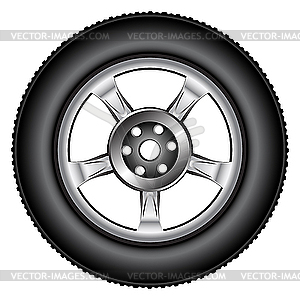 Alloy wheel tyre