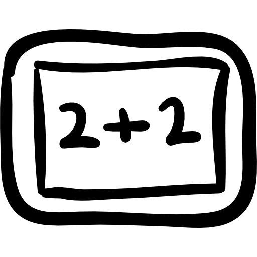 Maths board icons.