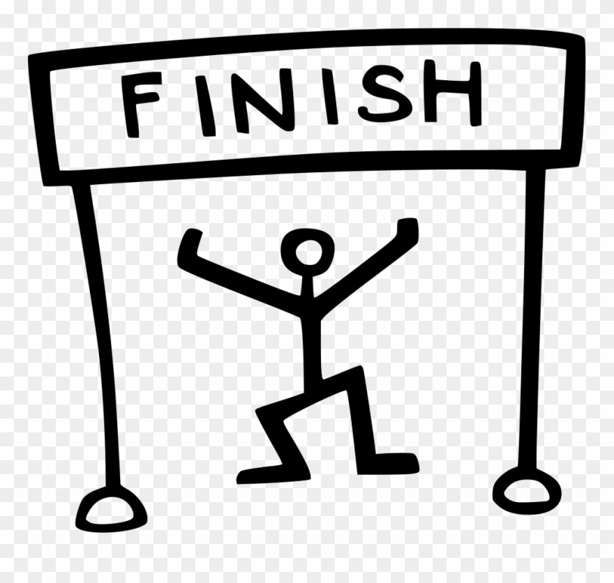 Finish Line Clipart Black And White