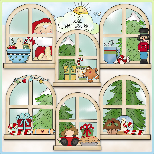 Free Christmas Window Cliparts, Download Free Clip Art, Free