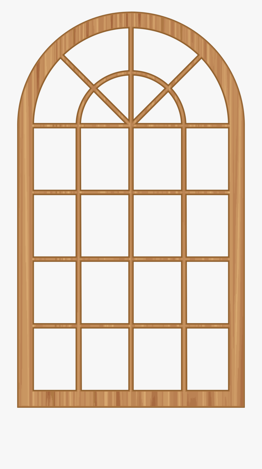 Wooden window frame.