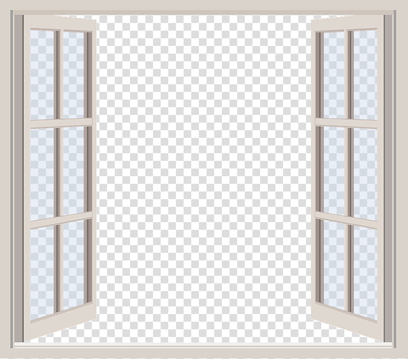 Windows ByunCamis, glass window with white frame