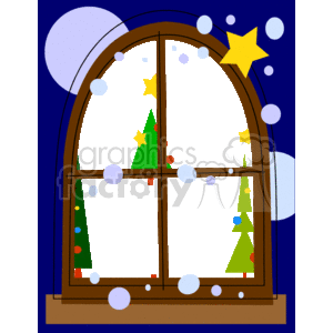 Winter_window royaltyfree clipart.