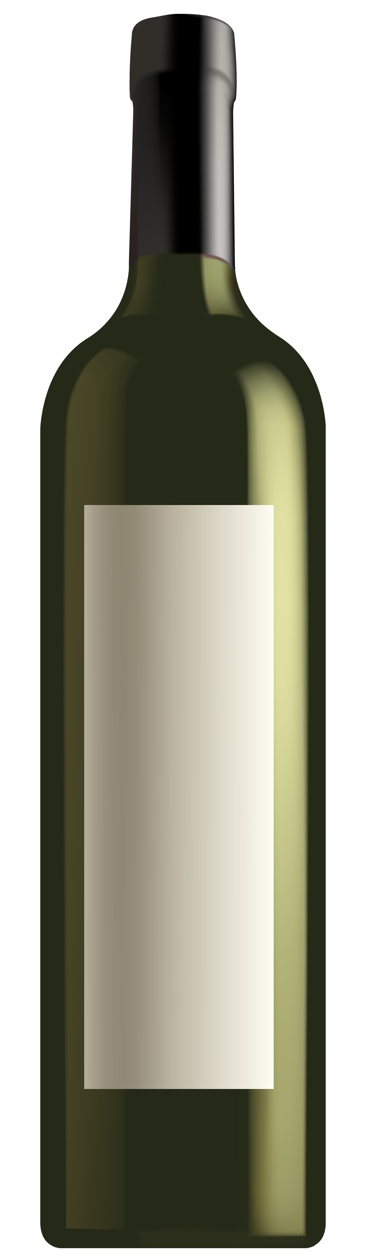 Green Wine Bottle PNG Clipart