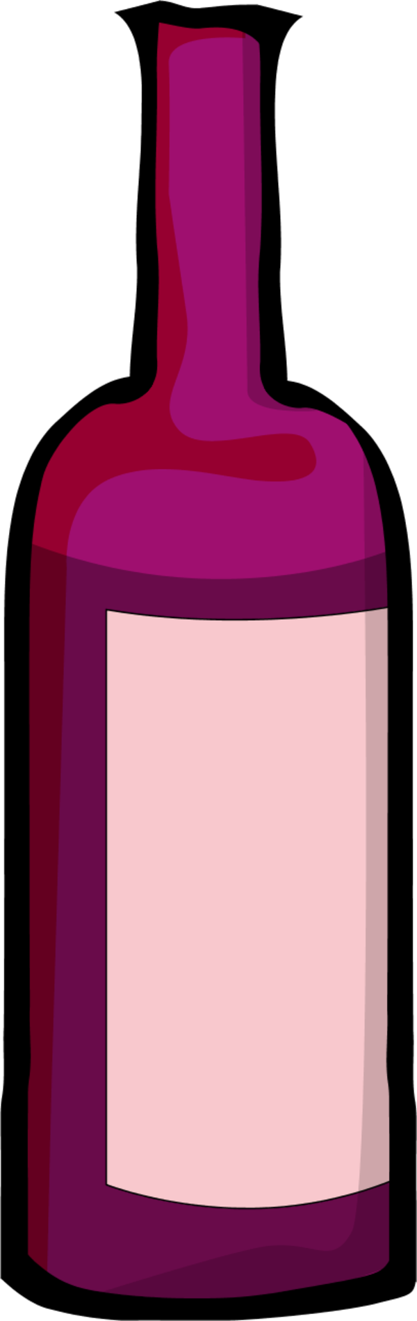 Wine bottle label clipart