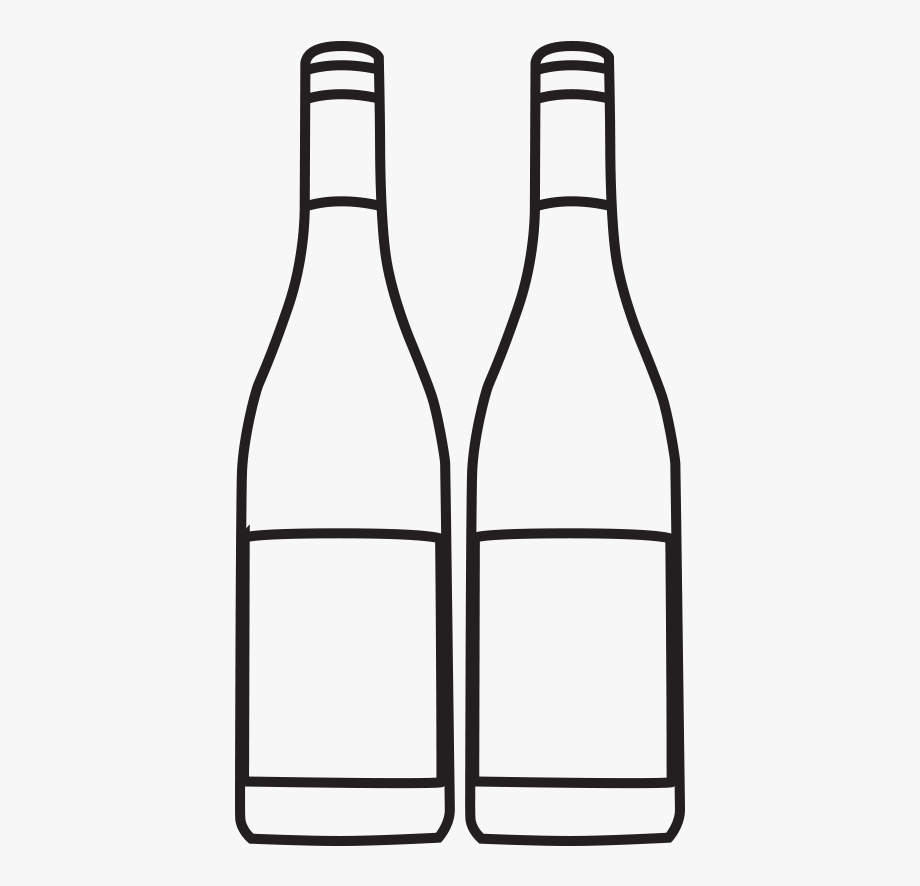 Outline Of Wine Bottles