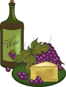 Clip art wine bottles and grapes