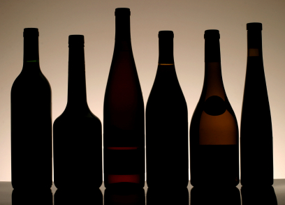 Wine bottle dimensions.