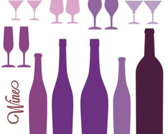 Wine bottle svg drink clipart alcohol wine silhouette