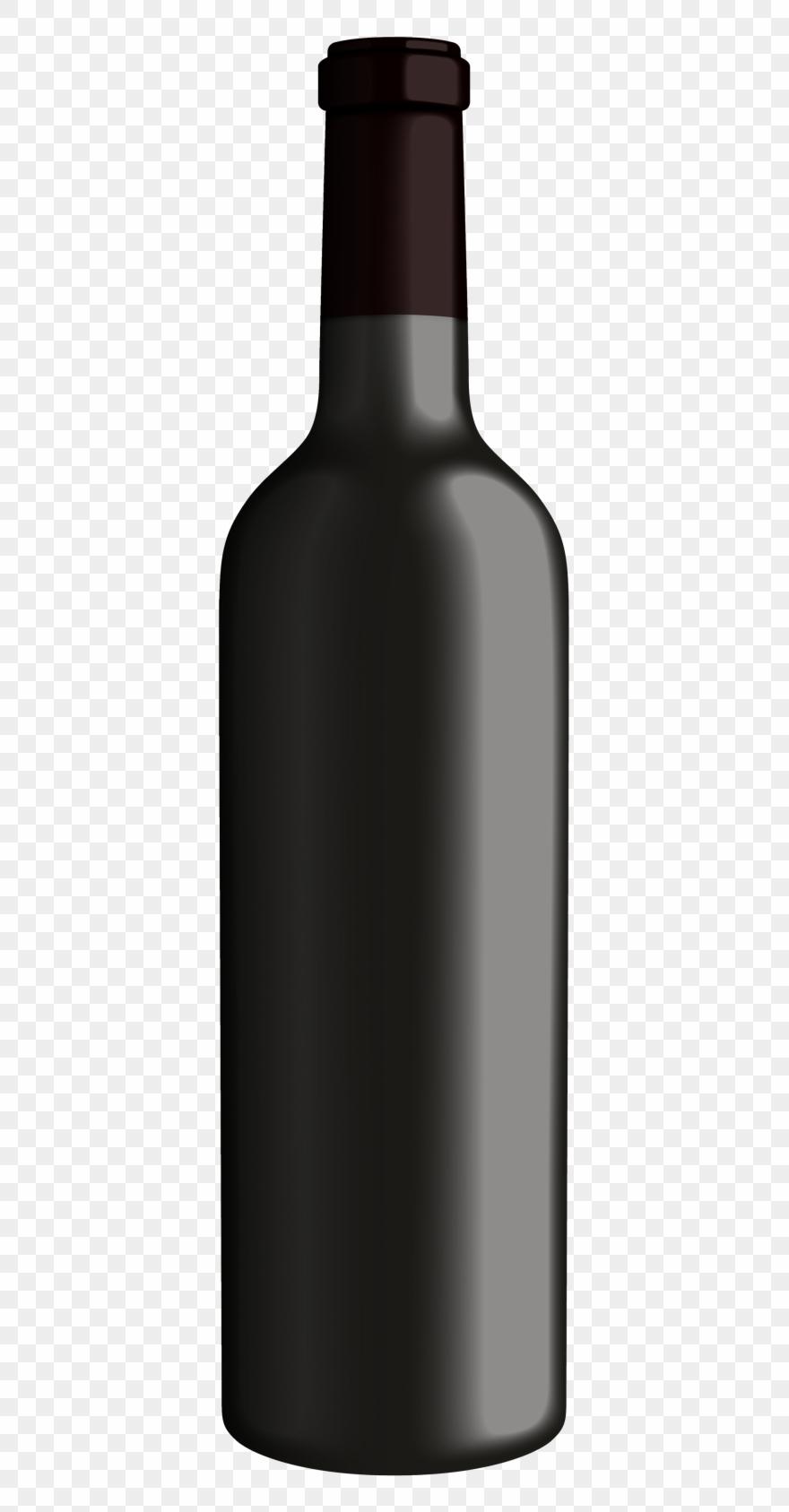Wine bottle silhouette.