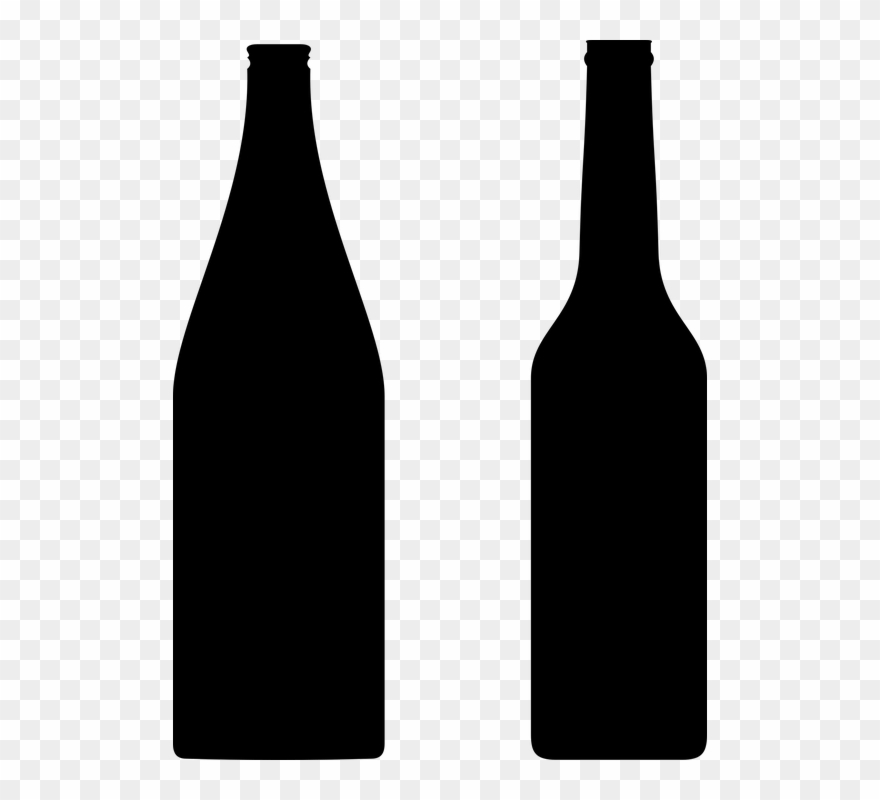Wine bottle vector.