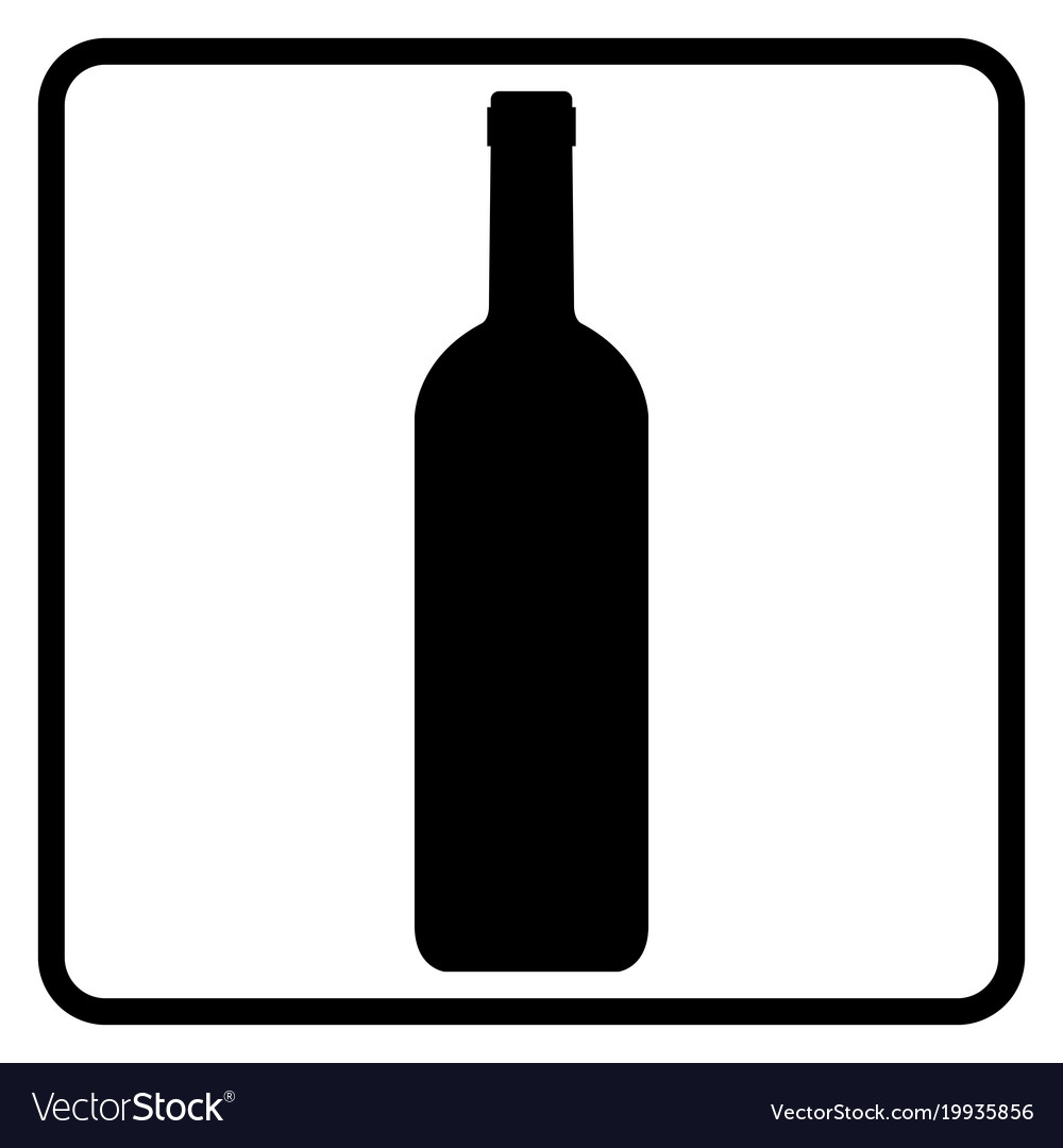 Icon with a picture of a wine bottle