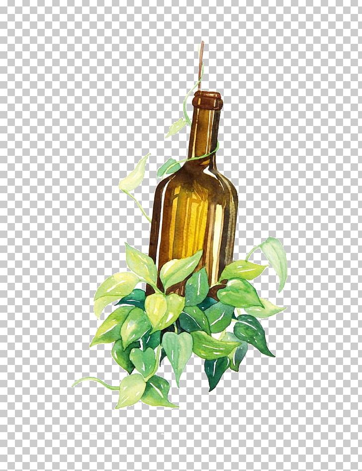 Wine Bottle Watercolor Painting PNG, Clipart, Alcohol Bottle
