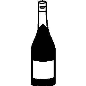 Free black clipart of wine bottle
