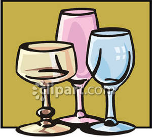 Fancy Colorful Wine Glasses