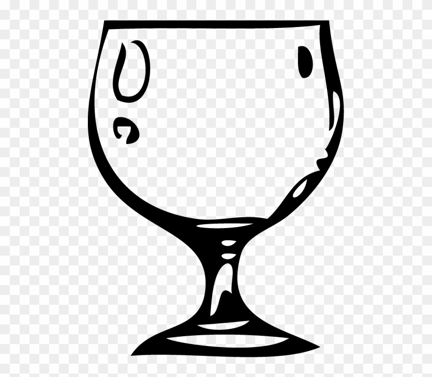 Water goblet clipart.