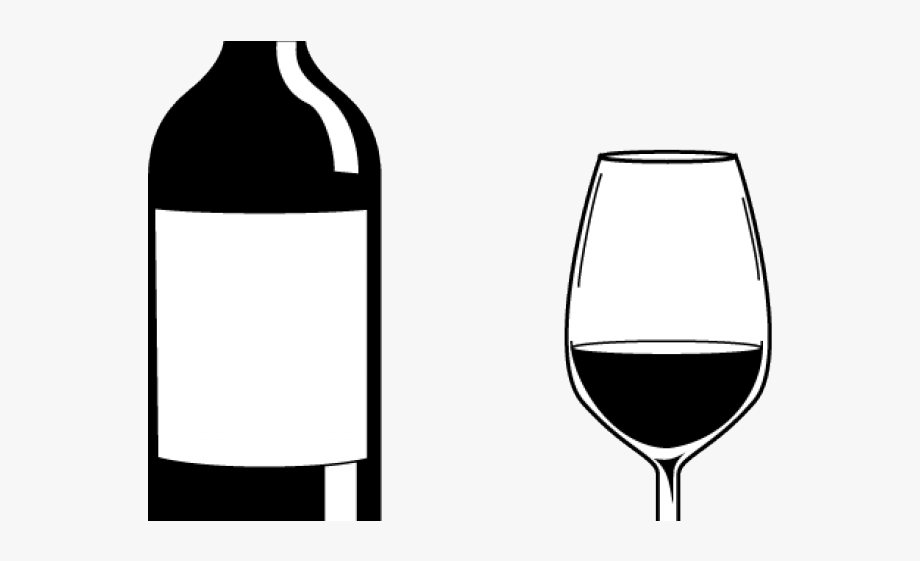 wine clipart outline
