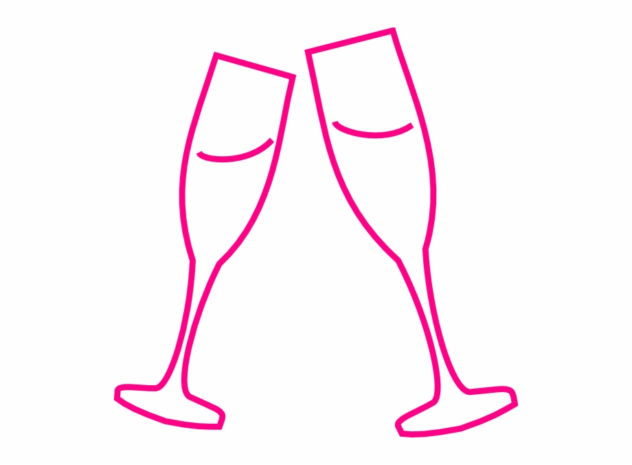 Champagne Glass Pink Clip Art At Clker