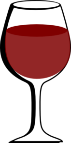 Glass Of Red Wine Clip Art at Clker