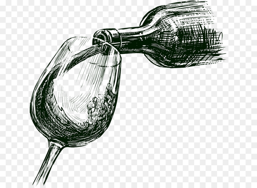 wine clipart sketch