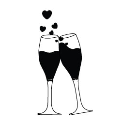 Collection toasting clipart.