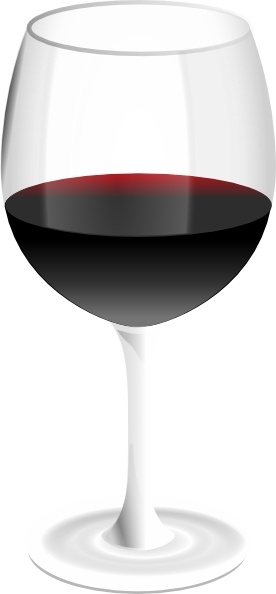 Red Wine Glass clip art Free vector in Open office drawing