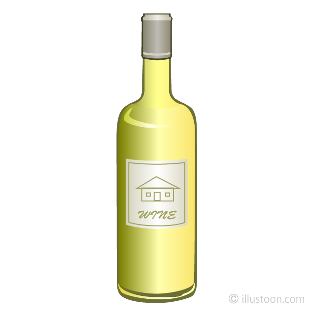 White Wine Bottle Clipart Free Picture