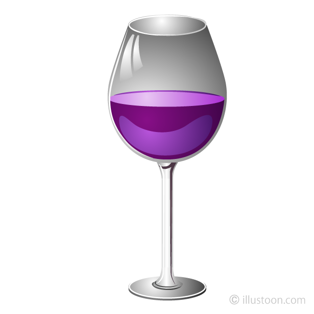 Red wine glass.
