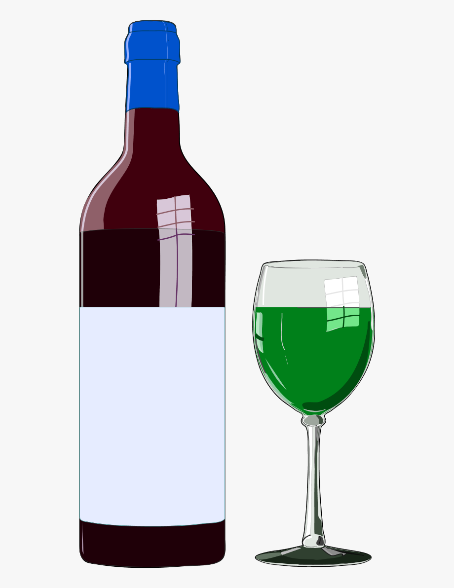 Wine Bottle And Wine Glass
