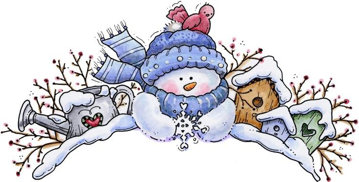 Snowmen melt, clipart christmas, christmas clipart, winter