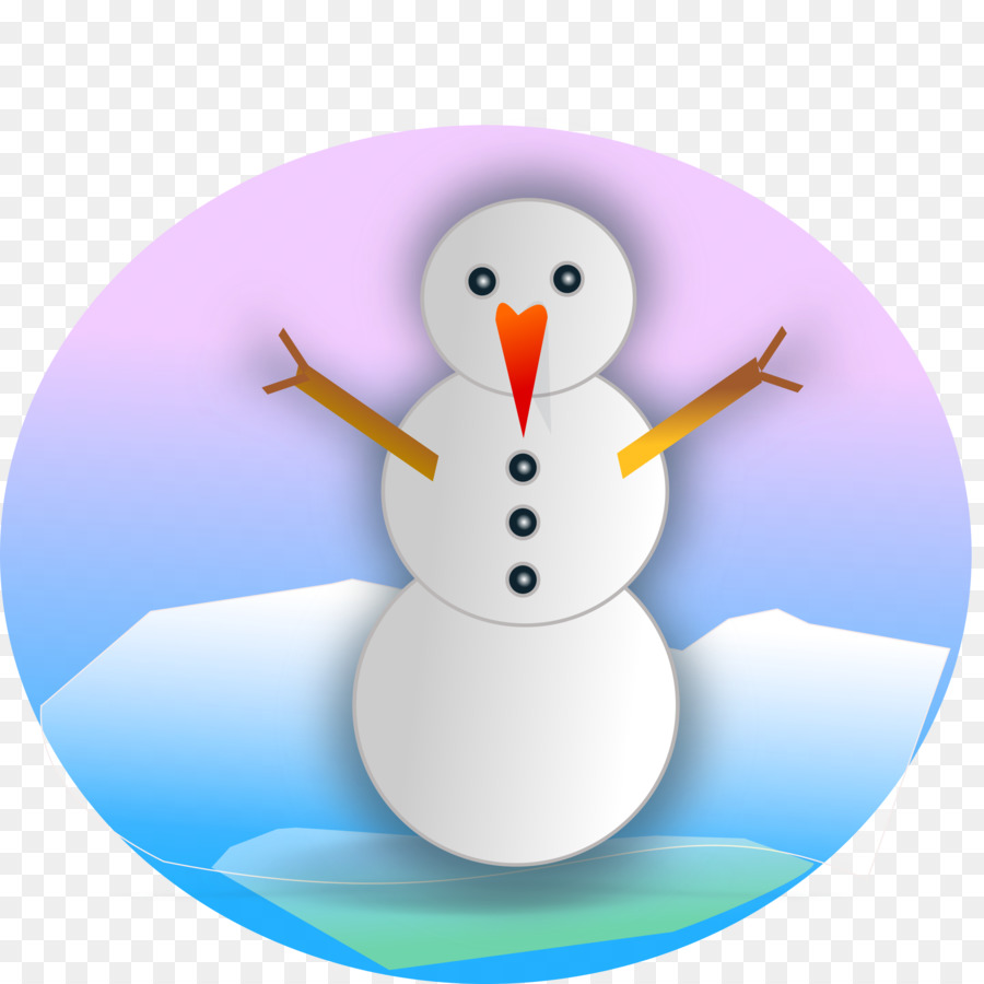 Snowman cartoon clipart.