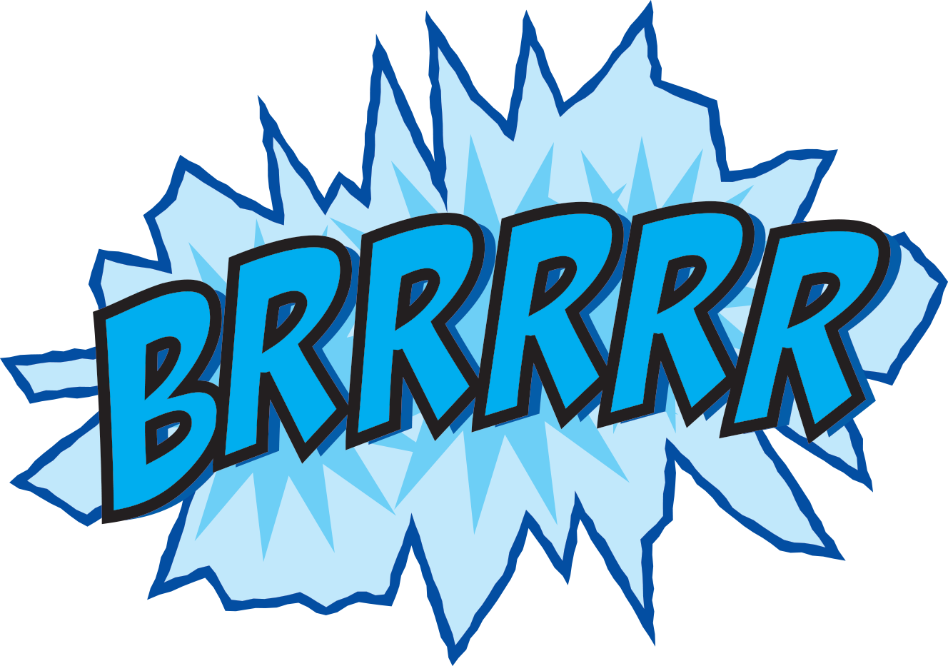 Clipart freezing word.