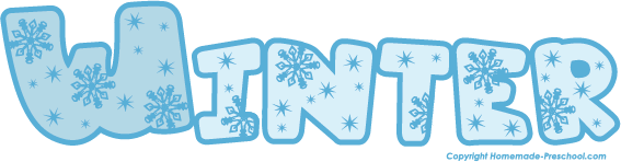 winter clipart word