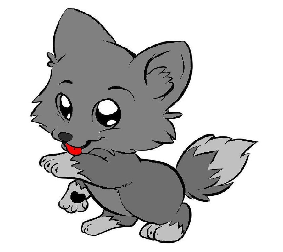 Baby Wolf Clipart