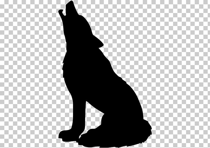 Black wolf Big Bad Wolf Arctic wolf , Silhouette PNG clipart