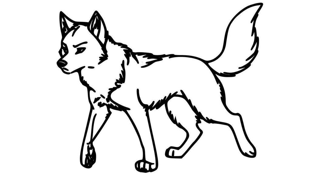 Wolf Clipart How Draw for Kids