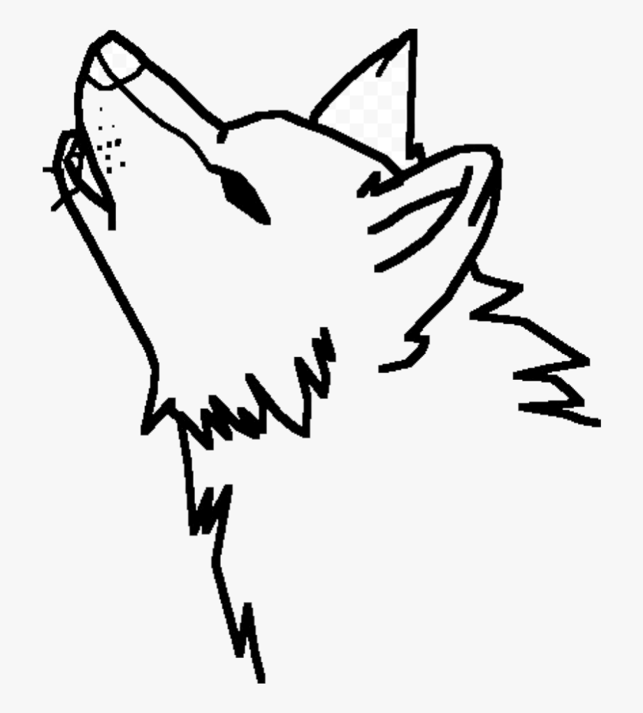 Easy Howling Wolf Drawing , Transparent Cartoon, Free