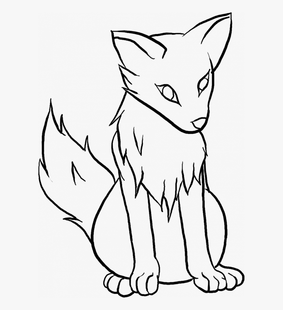 Gray wolf clipart.