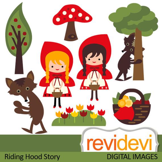 Little Red Riding Hood clipart sale