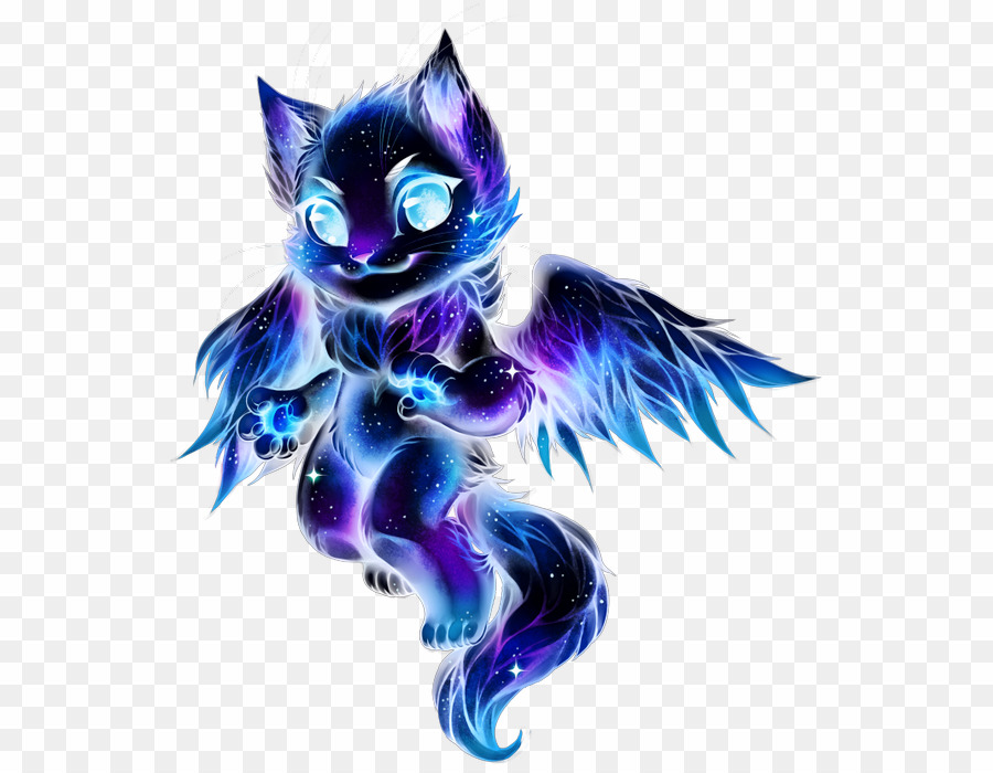 Anime Galaxy Wolf With Wings PNG Wolf Drawing Clipart